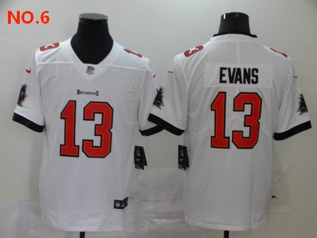 Men's Tampa Bay Buccaneers 13 Mike Evans Jesey NO.6;